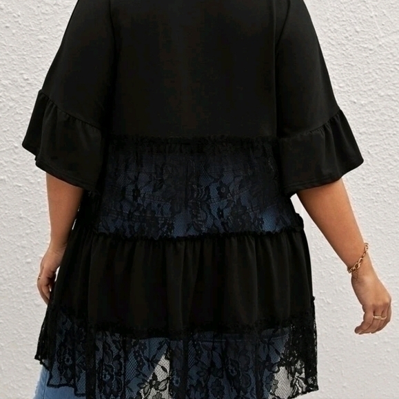 💥NEW💥 SHEIN LACE TUNIC TOP SZ 3X - Picture 3 of 4